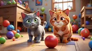 Three Clever Cats Sort and Match | Fun Sorting and Song for Kids | Nursery Rhymes and Learning