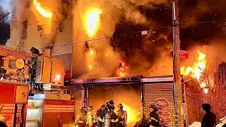 *{EARLY ARRIVAL~MASSIVE INFERNO}*~*{FDNY BOX 3469}*~*{FDNY BATTLING MAJOR 4TH ALARM FIRE IN BRONX}*