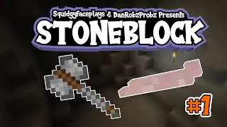 Stoneblock: Getting started! | Ep 1 | Bedrock Edition