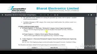 BEL  Engineer vacancy 2021 | BEL Project Engineer  & Trainee Engineer online Apply Form 2021