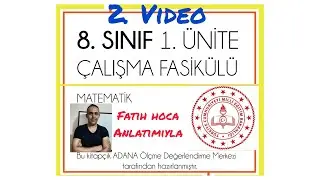 8.sınıf matematik meb çalışma fasikülü 1. ünite ADANA 2.video