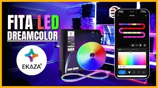Fita LED Inteligente DreamColor Ekasa – Iluminação Decorativa para seu Cenário