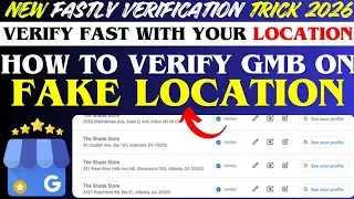 How to verify GMB with fake location 🔥 Few minutes GMB verification tricks 