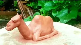 how to make camel with clay || easy makimg process with clay || manikantan arts n crafts