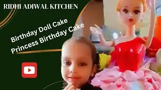 Princess Barbie Doll Cake Recipe | Easy & Delicious Fabulous Homemade Cake | Ridhi Adiwal Kitchen