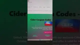 Cider Coupon Code October 2025