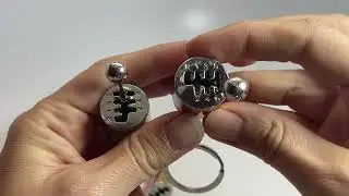 Car shifter fidget keychain