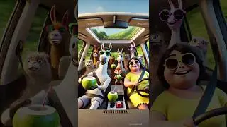 ❤️ Evolution of Horse Family in Car 🐴 #love #cute #shorts #horse