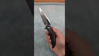 SL Liner Lock Flipper with ZircuTi and Zirconium - Damasteel by Jaco de Kock