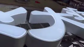 Vacuum formed front lit metal letters sign.#signfabrication #signfactory #signagemaker #signmaker