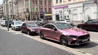 Walking along University Street near Tukai Square Metro Station, Kazan, Russia, July 2025