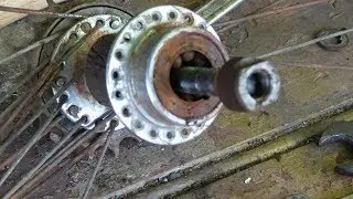 MECANICA ejes oxidados piñon y rodamientos RESTAURACION DE BICICLETA VINTAGE