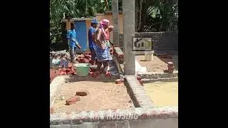 Brick Laying Work Using Mixer Machine | Strong Wall Construction  #construction #thanjavur #home