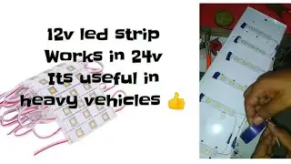 24V led light|12v led strip Chang to 24v|BUS heavy vehicles light making|HOW its made? 007