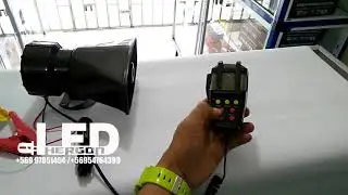 SIRENA TIPO ESCOLTA 7 TONOS CON PERIFONEO 100W HERGON LED
