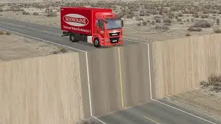 Cars vs Unfinished Road Crashes 1 &ndash; BeamNG.drive | Modern BeamNG