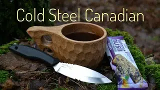 Knife cold steel canadian belt knife. Review. Comparison with mora companion.