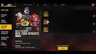 choose 1 login rewards in free fire max? free pet Kaise milega how to claim free pet in free fire