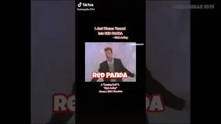 Rick Astley want to turned into Red Panda | #shorts #rickastley #meme #cartoonskit #turningred