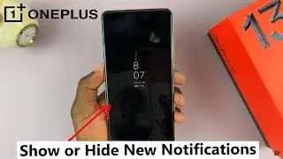 How To Show / Hide New Notifications On Always On Display Of OnePlus 13