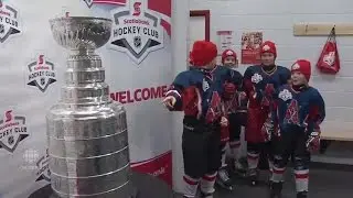 Nova Scotia Atom AA hockey team surprised by Stanley Cup before practice