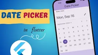 Flutter Date Picker ||  Date Picker Widget