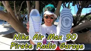 Nike Air Max 90 Pirate Radio Garage Sneaker Review! Only in UK Very Nice Leather Gold SaintsKickz LA