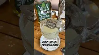 THE FORBIDDEN DRINK 💀 Would you dare to try 140 proof absinthe? #absinthe