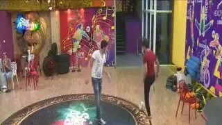 عباس ورفاييل ودينا فى الجيم لعب كوره وضحك 08 12 2015