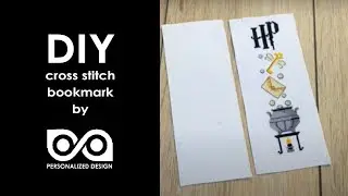 DIY cross stitch bookmark by Personalized.Design