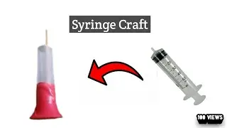 HOW TO MAKE A PROJECT WITH SIRINGE|A super craft with syringe|Masterplan|#m4tech