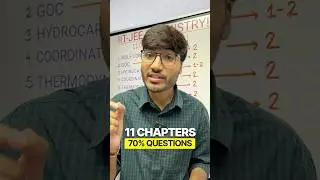 😱IIT-JEE CHEMISTRY - Most Important Chapters!📝 #jee #motivation