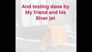 Proboat River Jet 3d printed ride plate.  Testing