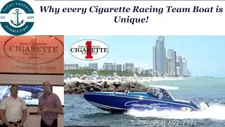 Эксперты по яхтам посещают завод Cigarette Racing Team в Майами! (954) 692-7177
