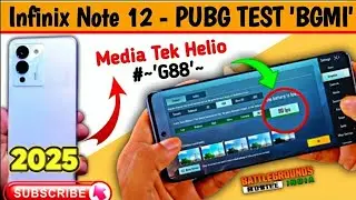 Infinix Note 12 G96 PUBG Test | Gaming Review Live FPS,Gyro,Heating & Battery Drain Test