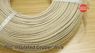 Fiberglass Braid PVC Insulated Copper Wire Cable 80C Temperature
