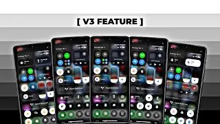 iOS CONTROL CENTER PLUG-IN UI V3 FEATURE 😋 SUPPORT MIUI/HYPEROS #miui #hyperos