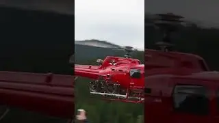 HELICOPTER TRANSPORTING BIKES! #shorts #helicopter