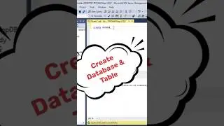SQL Create Database and Table || Drop table || How to Create Database In SQL