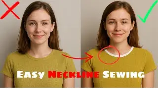 How to Sew a Perfect Round Neckline | Easy Binding Technique for Beginners |Sew it right