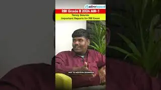 RBI Grade B 2024 AIR-1 Followed These Reports #rbigradeb #reports