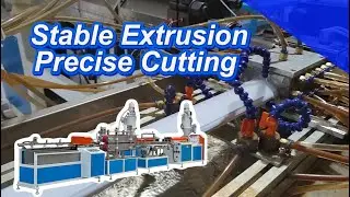 SAH PC tri-proof pipe Extruder Line | Stable Extrusion, Precise Cutting | For Clarity and Strength