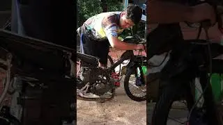 Test mesin 150cc harian di rangka sleep engine #sleepengineindonesia #sleepengine #sleepengine130cc