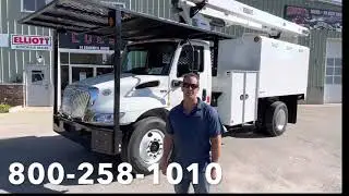Versalift VO260 65' Tree Truck With Chip Box Available At CuesEquip.com