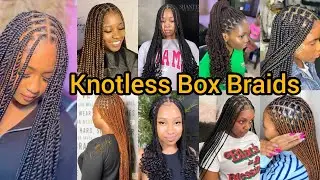 Trending Knotless Box Braids Hairstyle for black women in 2025 | Knotless Braids | Boho Twist Braids