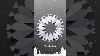 DIY Christmas decoration Ideas / Paper Snowflake / 3D snowflake craft #christmas #diy #papercraft