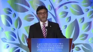 ISNA President Azhar Azeez Addressing 2016 ISNA Interfaith Banquet In Washington DC