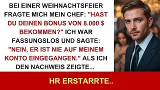 An Weihnachten fragte mich mein Chef, ob ich meinen Bonus von 8 000 Dollar erhalten h&auml;tte &ndash; was da