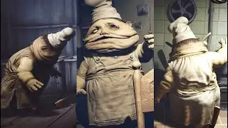 Little Nightmares 1 - All Twin Chef Scenes [Full Boss Fight]