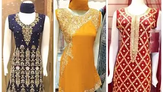 Bride orange colour dresses | party wear dress designing detailing | gotta work dresses | women wear
